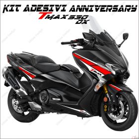 STICKERS ANNIVERSARY GRAPHICS COMPATIBLE YAMAHA TMAX T-MAX 530 DX SX WHITE RED
