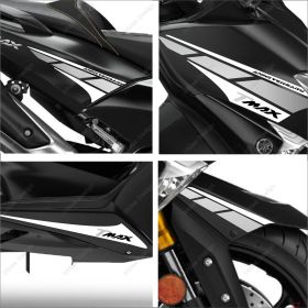 ADHESIFS ANNIVERSARY SPORT COMPATIBLE YAMAHA TMAX T-MAX 530 DX SX BLANC GRIS