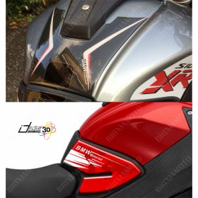 KIT 4 ADESIVI 3D PROTEZIONE SERBATOIO COMPATIBILI BMW S1000XR 00180 MAPPA ROSSO