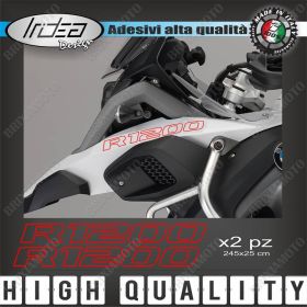 2 ADESIVI SERBATOIO STICKERS MOTO ROSSO