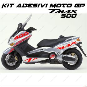 ADHESIFS SPORT SCOOTER GRAFICA COMPATIBLE YAMAHA TMAX T MAX 500 01/07 ROUGE MOTO