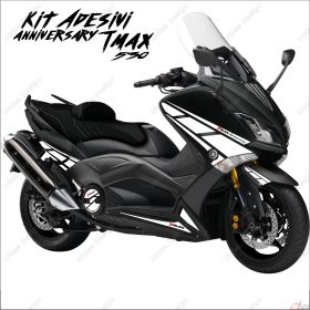 ADHESIFS ANNIVERSARY GRAFICA COMPATIBLE YAMAHA TMAX T-MAX 2012-16 ROUGE BLANC