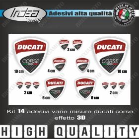 KIT 14 ADESIVI NEW EFFETTO 3D SPORT