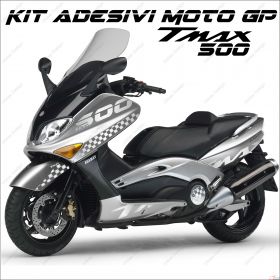 STICKERS SPORT SCOOTER GRAPHICS COMPATIBLE YAMAHA TMAX T MAX 500 01/07 SILVER