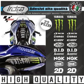 ADESIVI DECALS MOTOGP KIT SPONSOR YEC MT