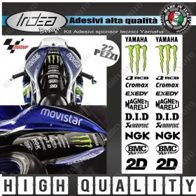 ADESIVI DECALS MOTOGP KIT SPONSOR YEC MT