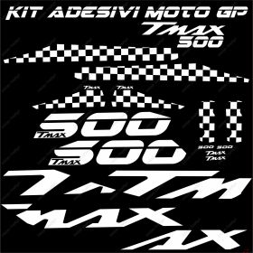 ADHESIFS SPORT SCOOTER GRAFICA COMPATIBLE YAMAHA TMAX T MAX 500 01/07 BLANC