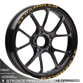 ADESIVI PROFILI RUOTA CERCHI STICKERS ORO