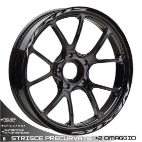 Autocollants de jante de moto IRIDEA DESIGN BW-GIL-NEX-SI