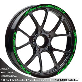 IRIDEA DESIGN BW-YAM-530-GR MOTORCYCLE RIM STICKERS