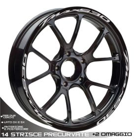 AUTOCOLLANTS DE JANTE DE MOTO IRIDEA DESIGN BW-YAM-530-SI