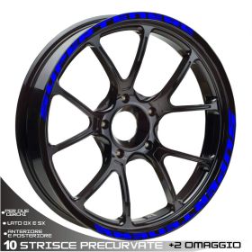 PROFILI CERCHIO ADESIVI SCRITTA BLU
