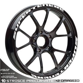 IRIDEA DESIGN BW-YAM-STE-19-17-WH MOTORCYCLE RIM STICKERS