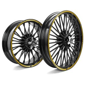 RIM STICKERS SET 12/16 TECHNO GOLD