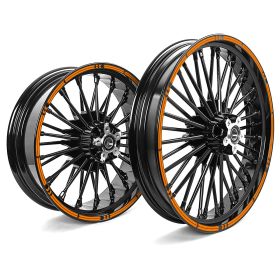 RIM STICKERS SET 14/18 ARROW ORANGE