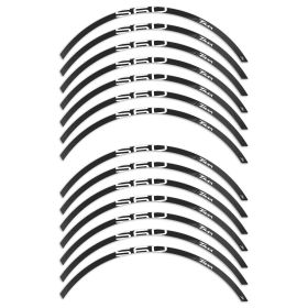 Wheel rim stickers IRIDEA DESIGN black