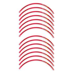 Wheel rim stickers IRIDEA DESIGN red