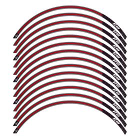 SET PROFILI CERCHI CLASSIC NERO ROSSO