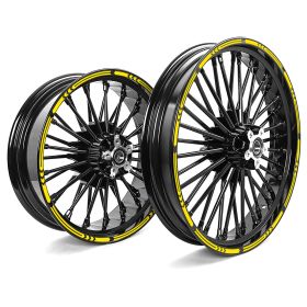 FELGENAUFKLEBER SET 16/21 INFINITE GELB