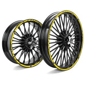 FELGENAUFKLEBER SET 16/21 SPEED GELB