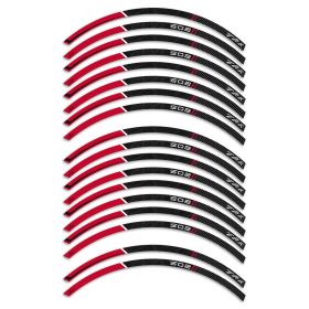 PROFILI ADESIVI CERCHIO IRIDEA DESIGN CARBON ROSSO