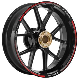 RIM STICKERS SET TRAVEL BLACK RED