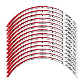 RIM STICKERS SET TRAVEL WHITE RED