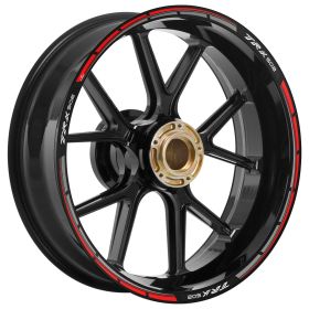 RIM STICKERS SET TRAVEL BLACK RED