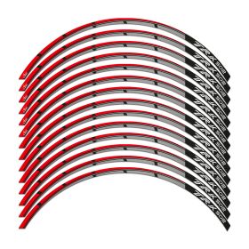 RIM STICKERS SET TRAVEL BLACK RED