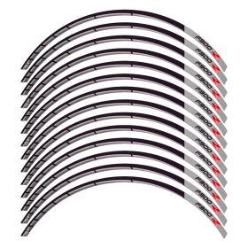 SET PROFILI CERCHI RACER NERO GRIGIO