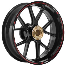 SET ADHESIF JANTE RACER NOIR ROUGE