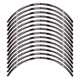 RIM STICKERS SET THUNDER BLACK