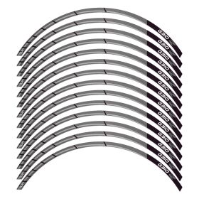 SET ADHESIF JANTE RACER NOIR