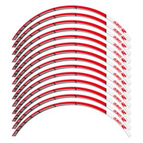 RIM STICKERS SET RACER RED