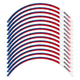 RIM STICKERS SET TRAVEL RED BLUE