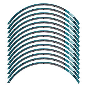 RIM STICKERS SET TRAVEL BLACK BLUE