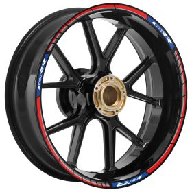 SET ADHESIF JANTE RACER ROUGE BLEU