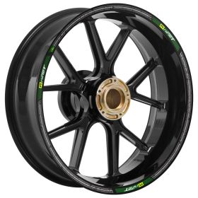 RIM STICKERS SET CLASSIC BLACK GREEN