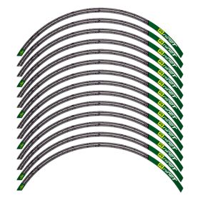 RIM STICKERS SET CLASSIC BLACK GREEN