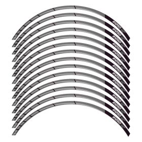 RIM STICKERS SET RACER BLACK