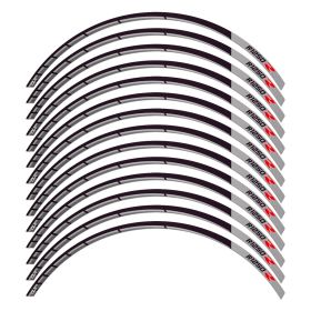 SET PROFILI CERCHI RACER NERO GRIGIO