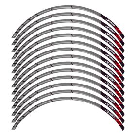 RIM STICKERS SET RACER BLACK