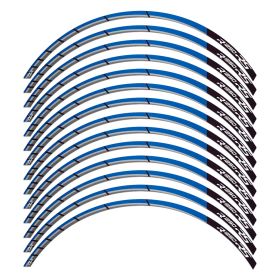 RIM STICKERS SET RACER BLACK BLUE