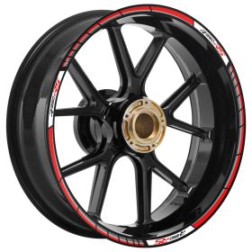 SET PROFILI CERCHI RACER BIANCO ROSSO