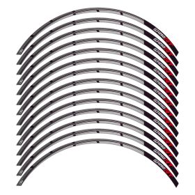 RIM STICKERS SET TRAVEL BLACK