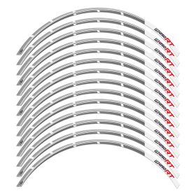 RIM STICKERS SET TRAVEL WHITE
