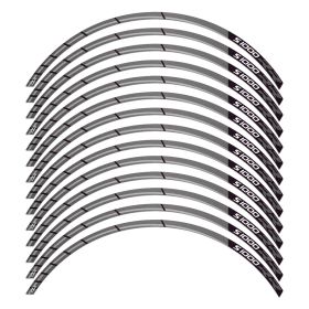 RIM STICKERS SET RACER BLACK