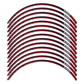 SET ADHESIF JANTE RACER NOIR ROUGE