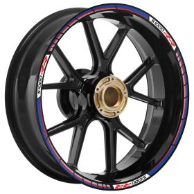 FELGENAUFKLEBER SET RACER ROT BLAU