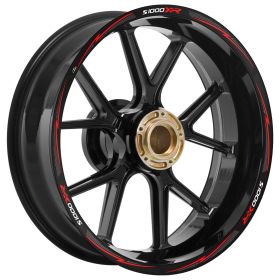 RIM STICKERS SET THUNDER BLACK RED